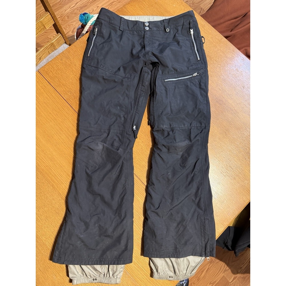 Burton Gore-Tex Snowboard Pants Mens L Black Waterproof Ski‎ Shell